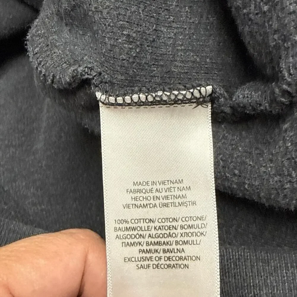 Polo Ralph Lauren Men’s Gray Logo Quarter Zip Size XL Cotton Preppy *Flaw